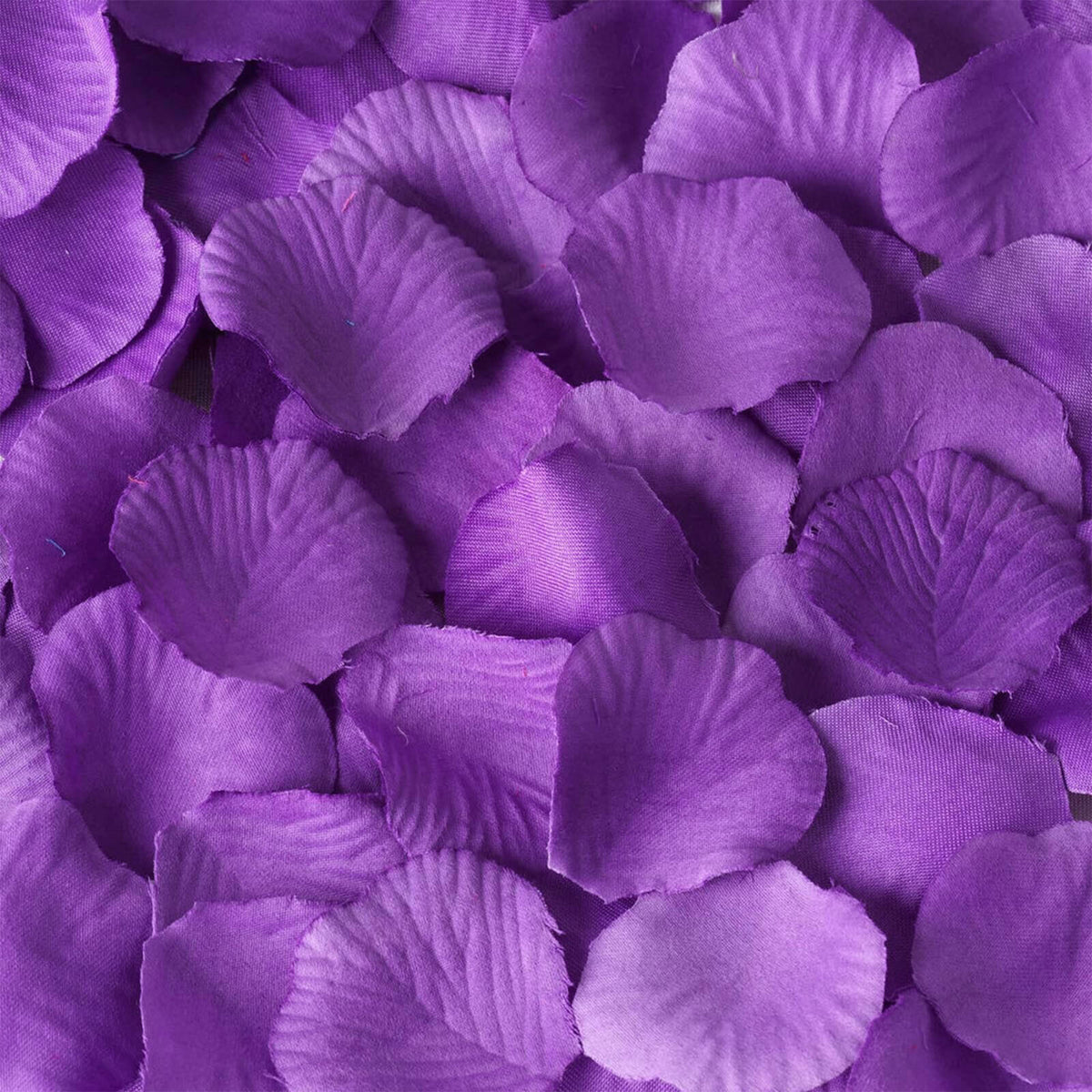 2000 Pack Silk Rose Petals Confetti, Purple – Round Decorative Scatters for Tables