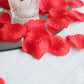 2000 Pack Silk Rose Petals Confetti, Red – Round Decorative Scatters for Tables