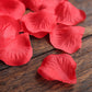 2000 Pack Silk Rose Petals Confetti, Red – Round Decorative Scatters for Tables
