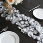 2000 Pack Silk Rose Petals Confetti, Silver – Round Decorative Scatters for Tables