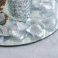 2000 Pack Silk Rose Petals Confetti, Silver – Round Decorative Scatters for Tables