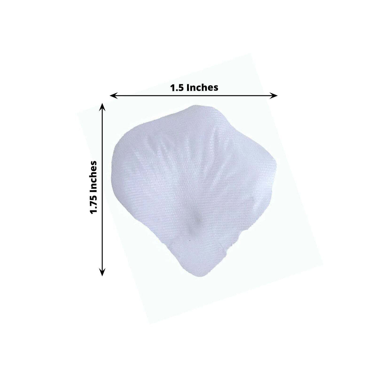 2000 Pack Silk Rose Petals Confetti, White – Round Decorative Scatters for Tables