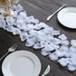 2000 Pack Silk Rose Petals Confetti, White – Round Decorative Scatters for Tables