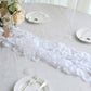 2000 Pack Silk Rose Petals Confetti, White – Round Decorative Scatters for Tables