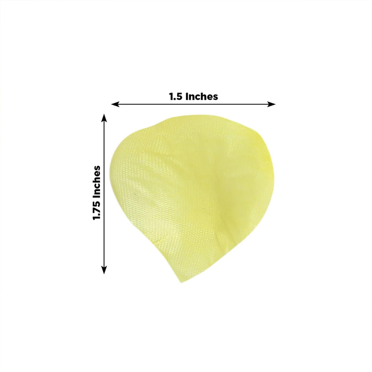 2000 Pack Silk Rose Petals Confetti, Yellow – Round Decorative Scatters for Tables