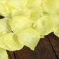 2000 Pack Silk Rose Petals Confetti, Yellow – Round Decorative Scatters for Tables