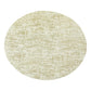 50-Pack Table Placemats Glitter Design Metallic Gold Round - Mesh Polyester Disposable Mats 13"