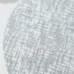 Metallic silver glitter mesh round table mat, 13" polyester disposable placemat.