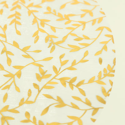 Versatile White Mesh Organza Round Placemats