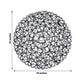 Black round woven fiber placemats, 15 inches, perfect for dining and events.