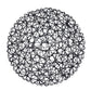 Black round woven fiber placemat for dining and events.