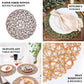 6 Pack | 15" Natural Woven Fiber Placemats, Round Table Mats