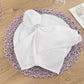 6 Pack Lavender Lilac Woven Fiber Disposable Placemats, Round Table Mats 15"