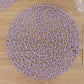 6 Pack Lavender Lilac Woven Fiber Disposable Placemats, Round Table Mats 15"