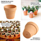 24 Pack 2.5" Small Mini Terracotta (Rust) Pot Clay Succulent Planter Ceramic Favor Buckets
