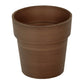Rustic brown small flower plant pot, indoor decorative planter.