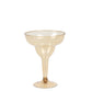 20-Pack Plastic Margarita Glasses Amber Gold - Sturdy Disposable Glasses for Pina Coladas 10oz