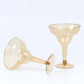 20-Pack Plastic Margarita Glasses Amber Gold - Sturdy Disposable Glasses for Pina Coladas 10oz