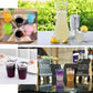 25 Pack Clear Crystal Disposable Tumbler Drink Glasses With Silver Rim, 10oz Plastic Party Cups