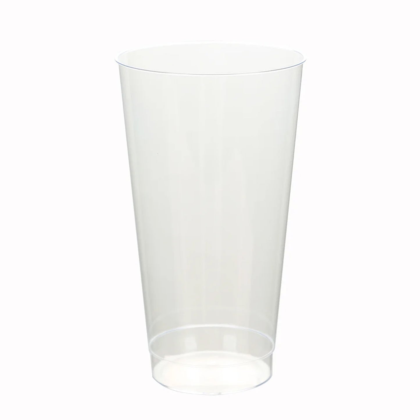 12 Pack Clear Plastic Cups Drinking Tumblers, 17oz Disposable Party Cups - 5.5"