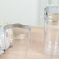 12 Pack Clear Plastic Cups Drinking Tumblers with Silver Rim, 17oz Disposable Party Cups - 5.5"