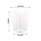 25 Pack | 9oz Crystal Clear Disposable Cocktail Glasses With Rounded Rims, Plastic Tumbler Party Cups
