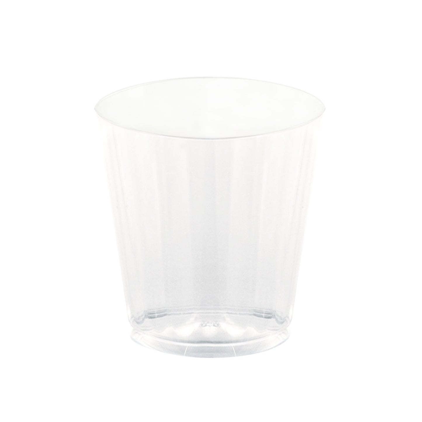 25 Pack | 9oz Crystal Clear Disposable Cocktail Glasses With Rounded Rims, Plastic Tumbler Party Cups