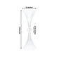 4 Pack Clear Ribbed Acrylic Trumpet Vases – 32" Reversible Flower Centerpiece with Crystal Ball Accent
