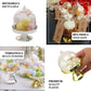 12 Pack | Gold Mini Pedestal Cupcake Stands, Candy Treat Favor Display Plate With Clear Dome Lid - 3"