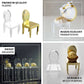 Clear chair-shaped party favor holders for candy treats, 12 pack.