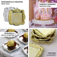 12 Pack | Gold Square Baroque Mini Party Favor Candy Tray Treat Gift Display Serving Plate - 3"x3"