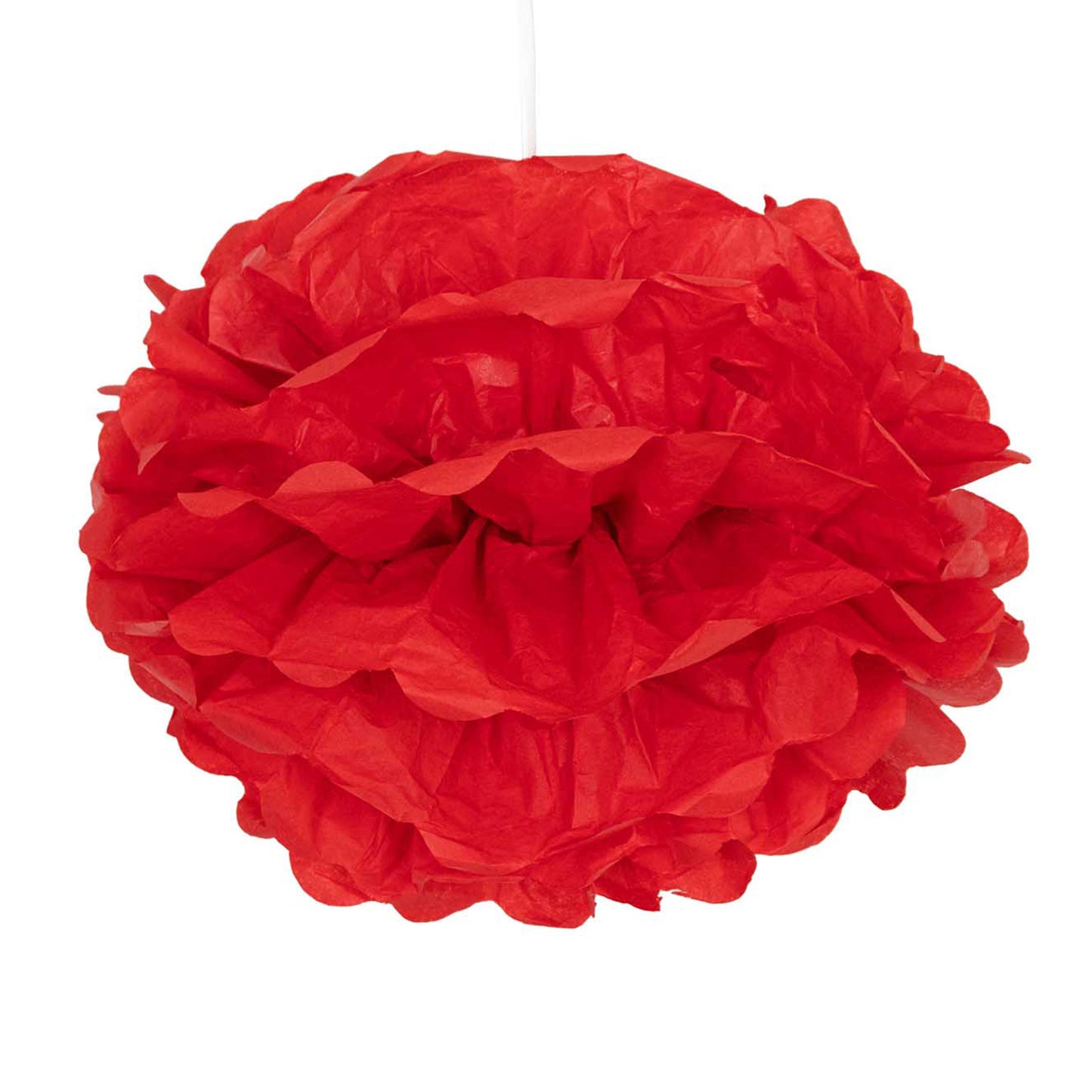 6 Pack 10" Red Tissue Paper Pom Poms Flower Balls, Ceiling Wall Hanging Decorations