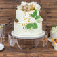 14" Round Acrylic Transparent Fillable Display Box Cake Stand, Clear Pedestal Riser With Hollow Bottom