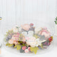 18" Round Acrylic Transparent Fillable Display Box Cake Stand, Clear Pedestal Riser With Hollow Bottom