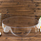 18" Round Acrylic Transparent Fillable Display Box Cake Stand, Clear Pedestal Riser With Hollow Bottom