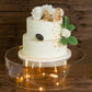 18" Round Acrylic Transparent Fillable Display Box Cake Stand, Clear Pedestal Riser With Hollow Bottom