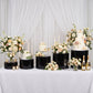 Set of 5 Acrylic Cake Stands Cylinder Design Round Black - Display Risers for Events 8.5", 9", 10", 