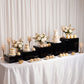 Set of 5 Square Acrylic Cake Risers, Black Dessert Display Stands for Buffets & Events – 4"-12" Tall