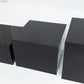 Set of 5 Square Acrylic Cake Risers, Black Dessert Display Stands for Buffets & Events – 4"-12" Tall