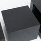 Set of 5 Square Acrylic Cake Risers, Black Dessert Display Stands for Buffets & Events – 4"-12" Tall