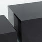 Set of 5 Square Acrylic Cake Risers, Black Dessert Display Stands for Buffets & Events – 4"-12" Tall