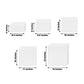 Set of 5 Square Acrylic Cake Risers, White Dessert Display Stands for Buffets & Events – 4"-12" Tall