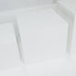 Set of 5 Square Acrylic Cake Risers, White Dessert Display Stands for Buffets & Events – 4"-12" Tall