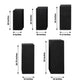 Set of 5 black spandex pedestal stand covers, stretchable and elegant.