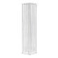 Clear acrylic flower pedestal stand with hanging crystal beads. #whtbkgd