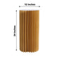 24" gold cylinder display column stand with top plate.