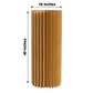 40" gold cylinder display column stand with top plate.