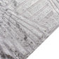 Silver sequin mesh pedestal stand covers with geometric pattern.