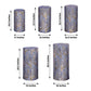 Royal blue wave mesh pedestal stand covers with embroidered sequins.