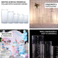 Clear acrylic pedestal stands for cake and dessert displays.